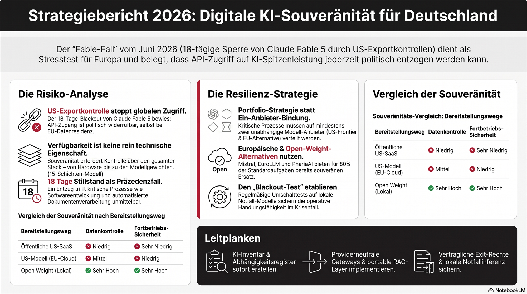 Strategiebericht 2026: Digitale KI-Souver&auml;nit&auml;t f&uuml;r Deutschland &ndash; der Fable-Fall als Stresstest